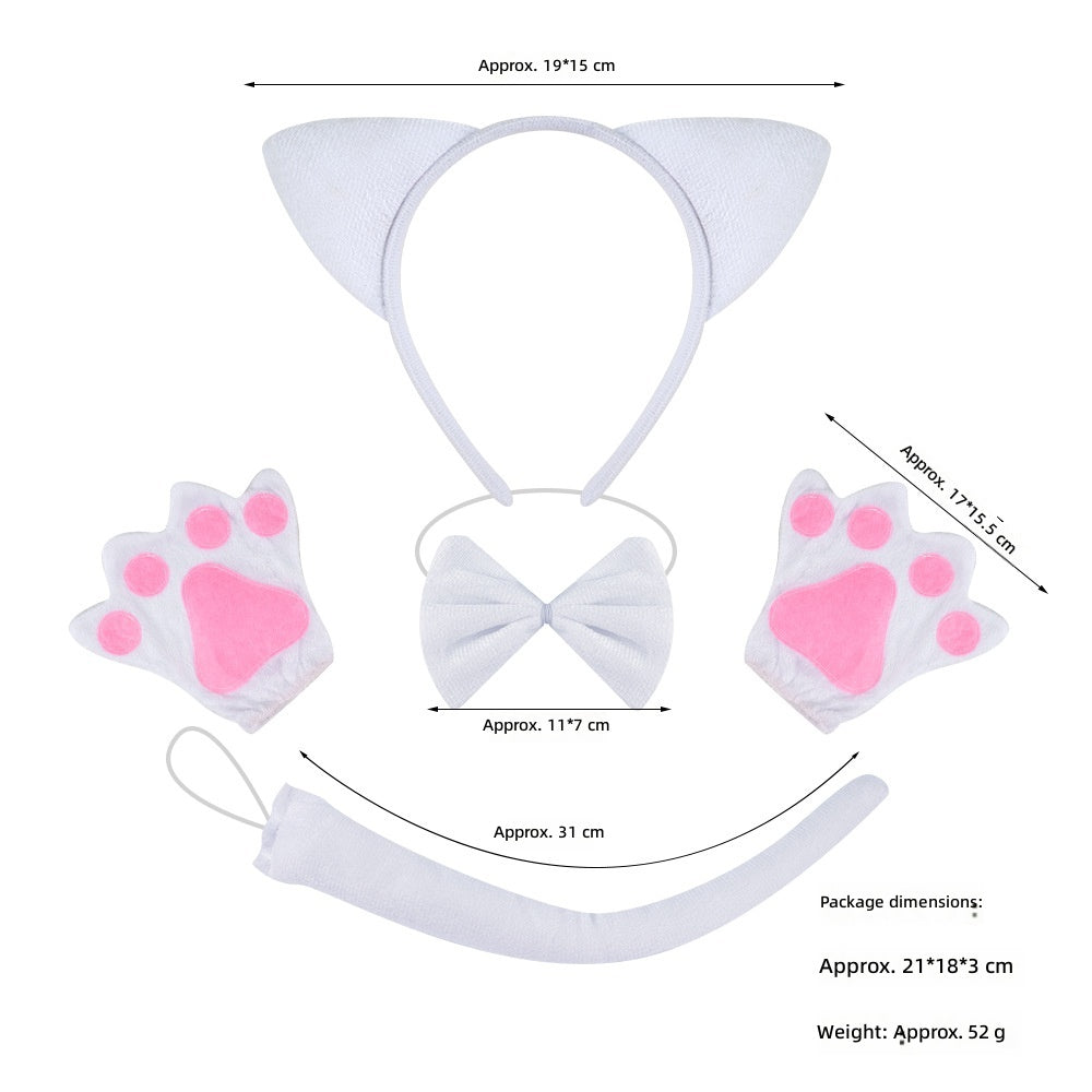 Cat Ears Headband Halloween Costume Party Animal Headwear