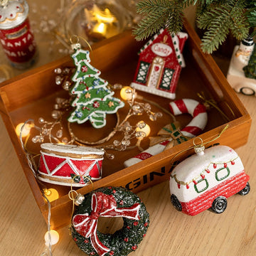 Christmas Tree Ornaments Painted Decorations