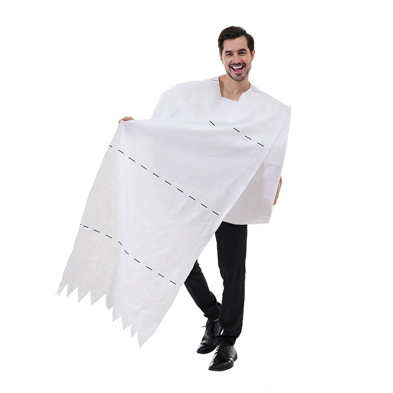 Funny Toilet Paper Cosplay Halloween Party Stage Costume