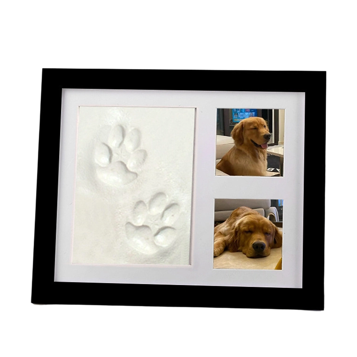 Three-Window Paw Print Frame