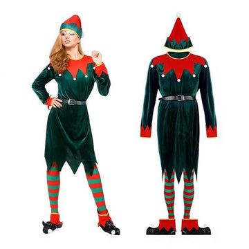 Christmas Elf Dress Women's Costume Set
