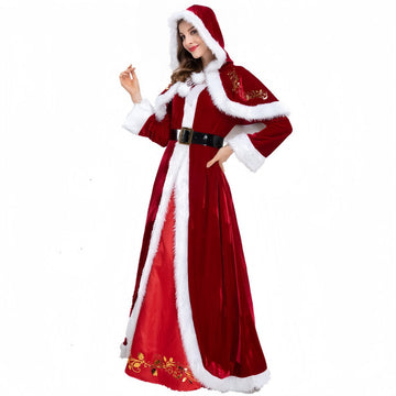Christmas Couple Santa Costume Stage Performance Set