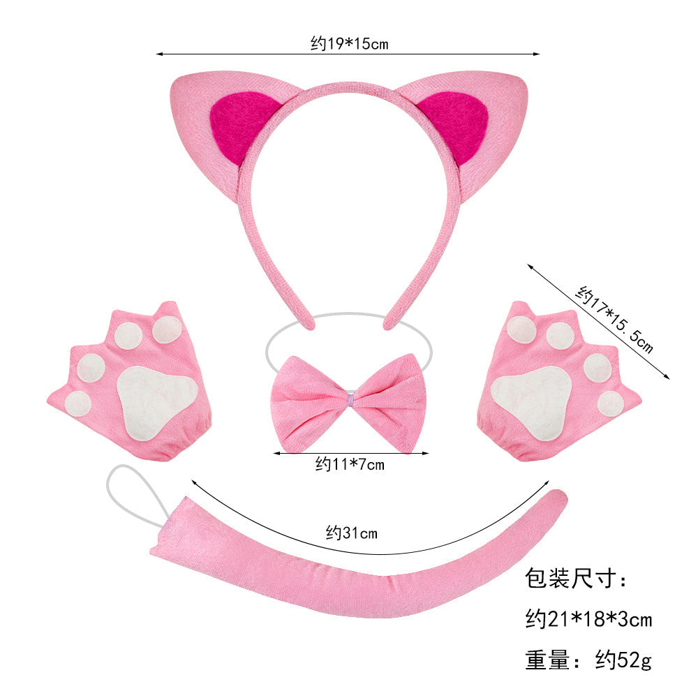 Cat Ears Headband Halloween Costume Party Animal Headwear