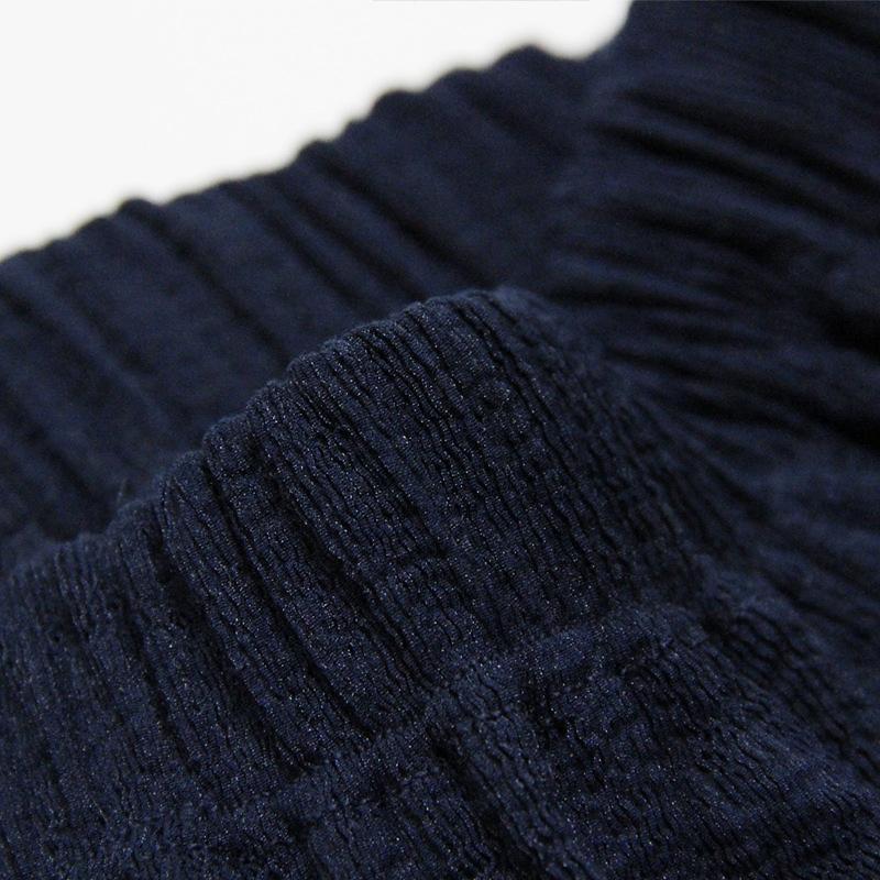 Vintage Elastic Waist Embroidered Pleated Skirts