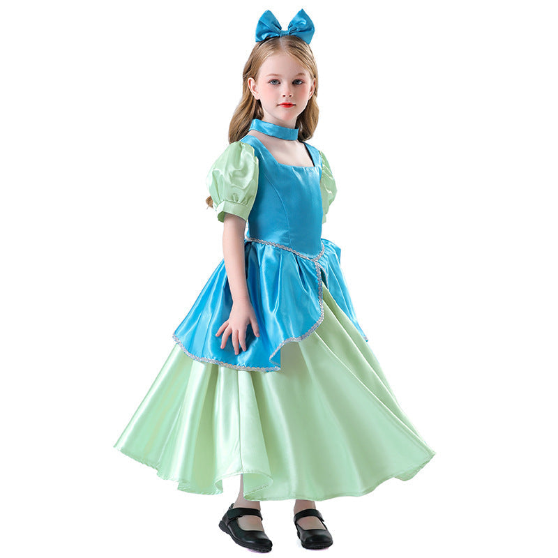 Halloween Cinderella Pink Princess Dress Cosplay Costume