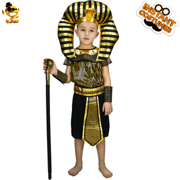 Boys Egyptian Pharaoh Costume Halloween Party Stage Performance