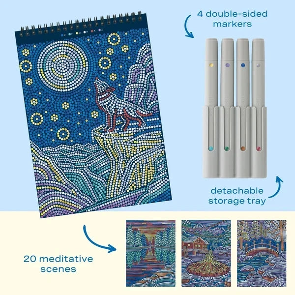 Lifelines FlowArt Dot-By-Letter - Winter's Glow - Holiday Meditative Art