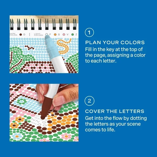 Lifelines FlowArt MINI Dot-By-Letter - Cottage Garden - Meditative Art