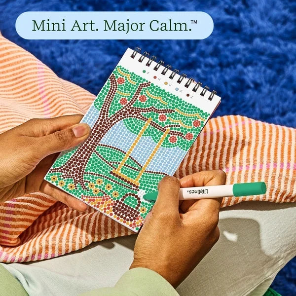 Lifelines FlowArt MINI Dot-By-Letter - Small Town Serenity - Meditative Art