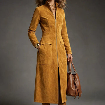 Longline Zip-Up Coat