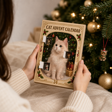 Mistletoe Cats – 24-Piece Cat Ornament Advent Calendar