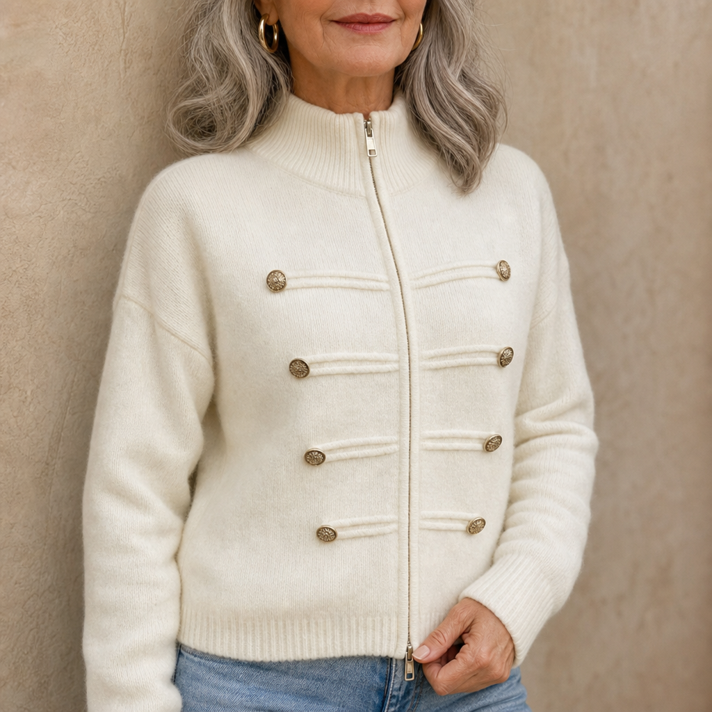 Two-Way Zip Sweater Jacket