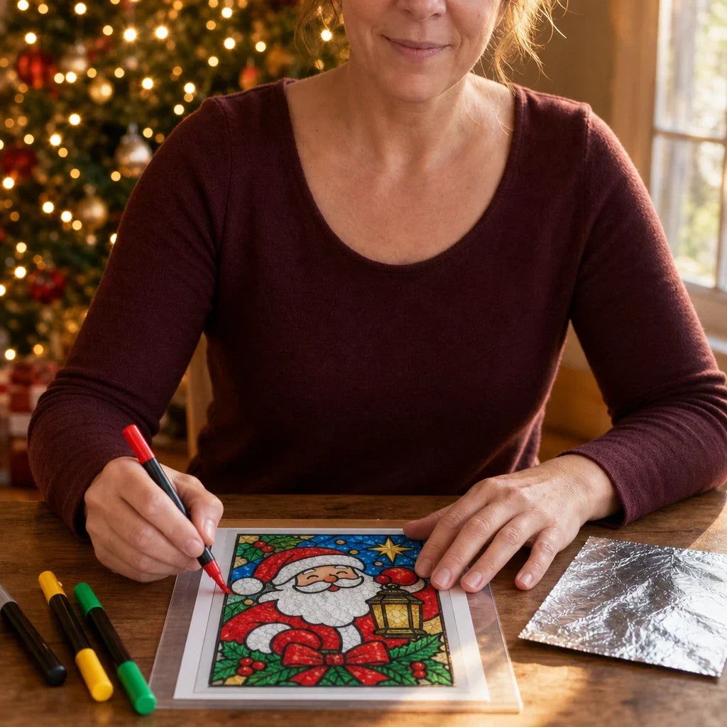 Foil-Backed Christmas Stained Glass Art Kit