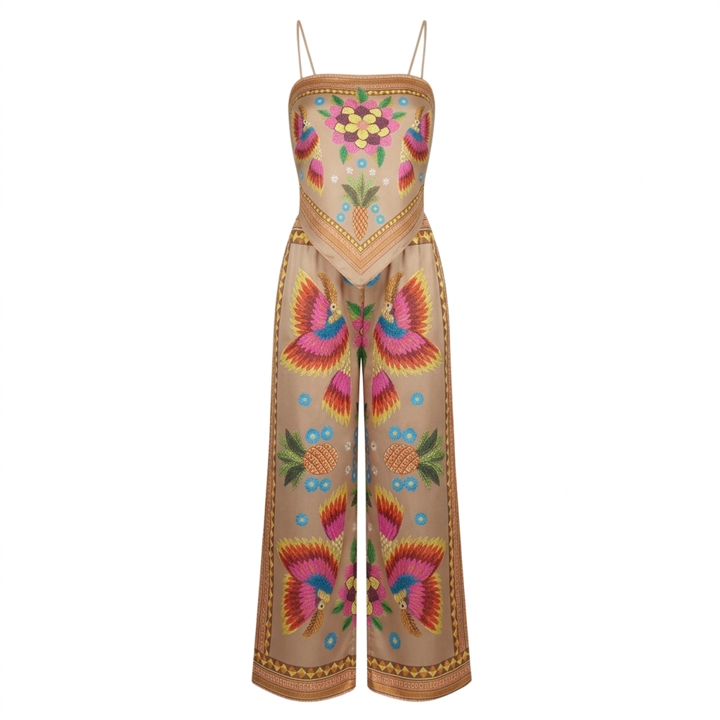 Tropical Print Matching Set