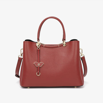Lady Cowhide Leather Retro Fashion Hand Bag