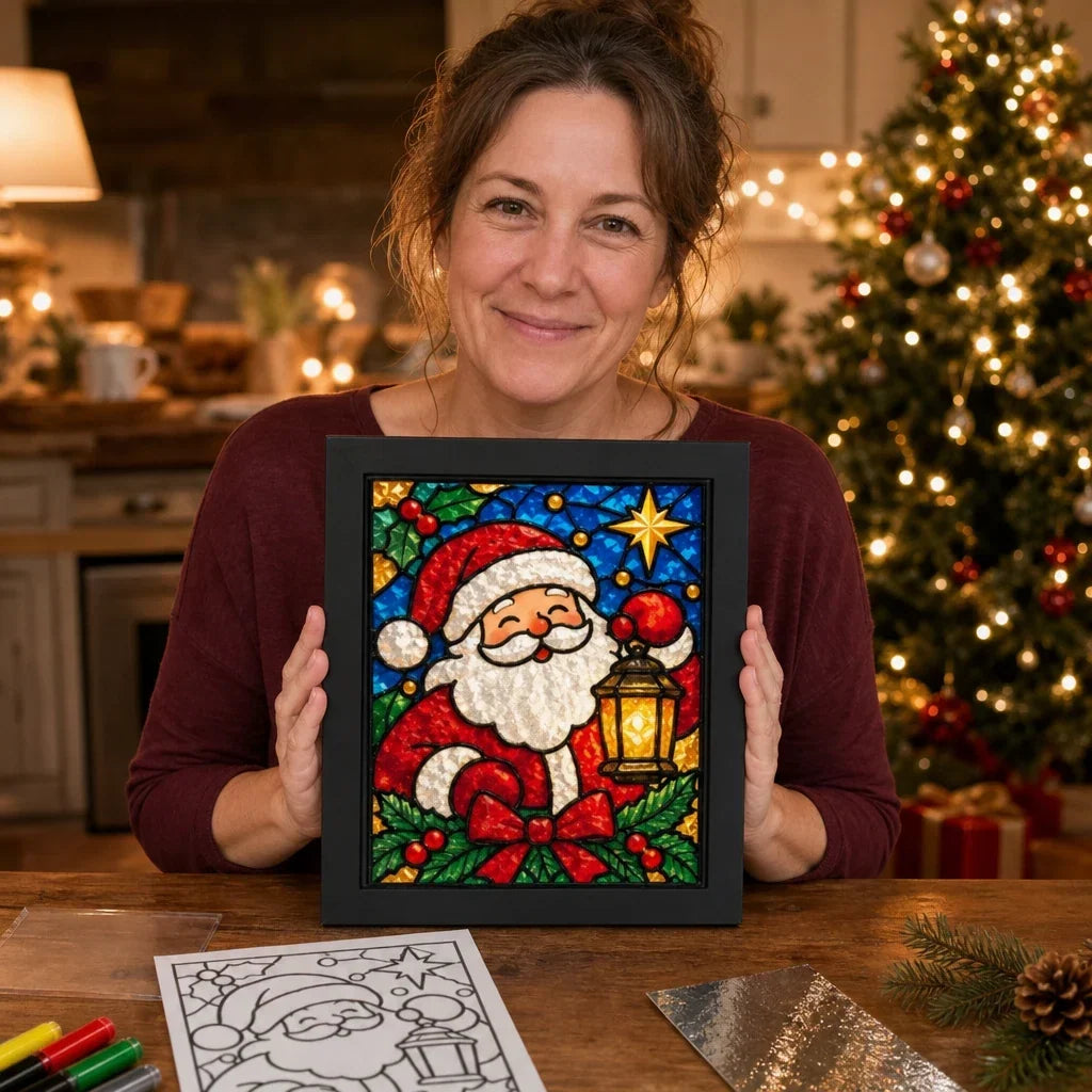 Foil-Backed Christmas Stained Glass Art Kit