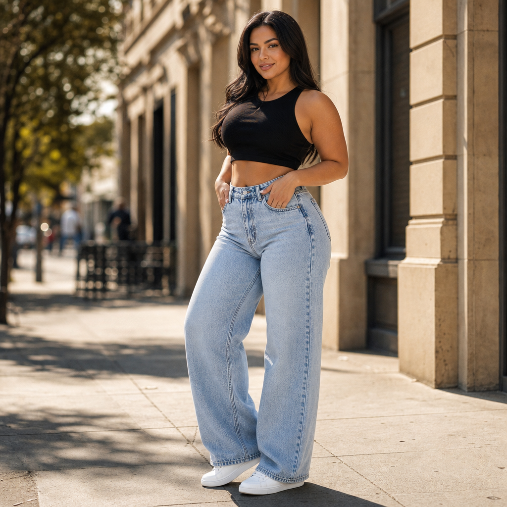 High-Rise Relaxed Straight-Leg Jeans