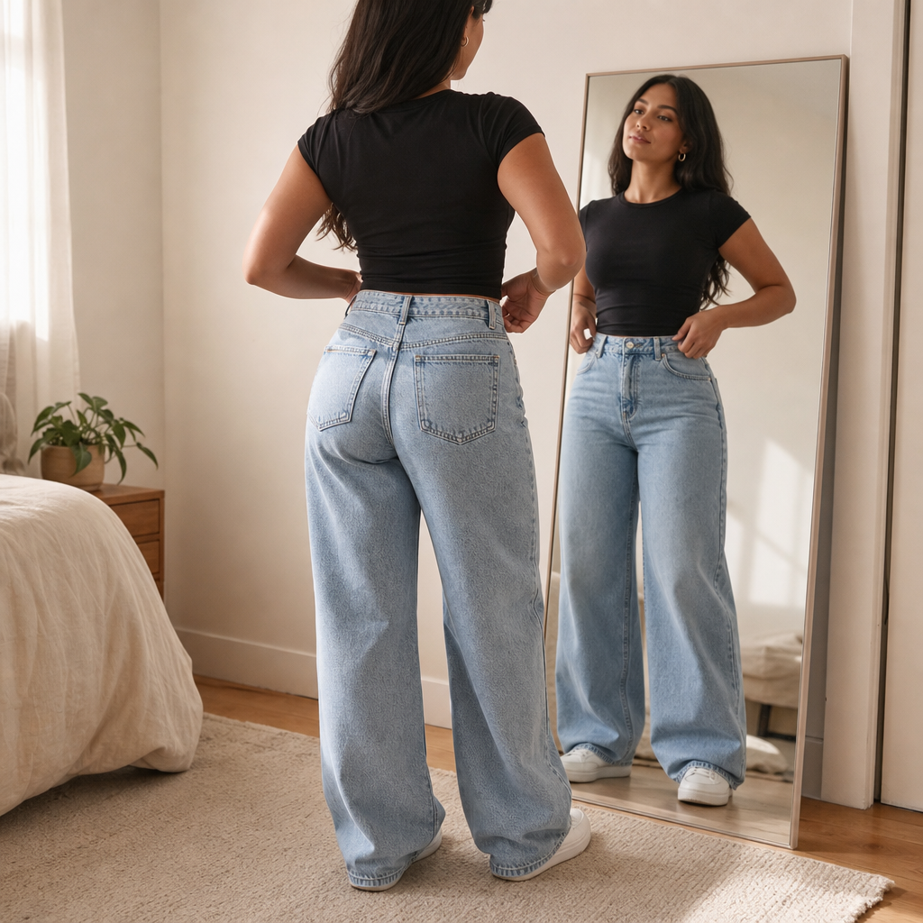 High-Rise Relaxed Straight-Leg Jeans