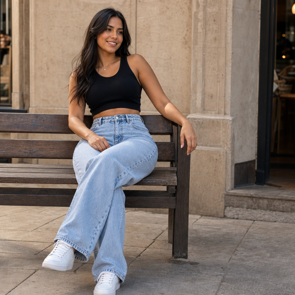 High-Rise Relaxed Straight-Leg Jeans