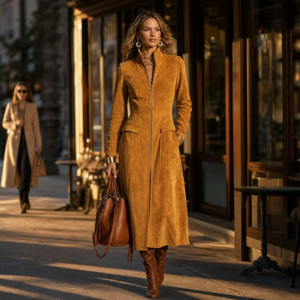 Longline Zip-Up Coat