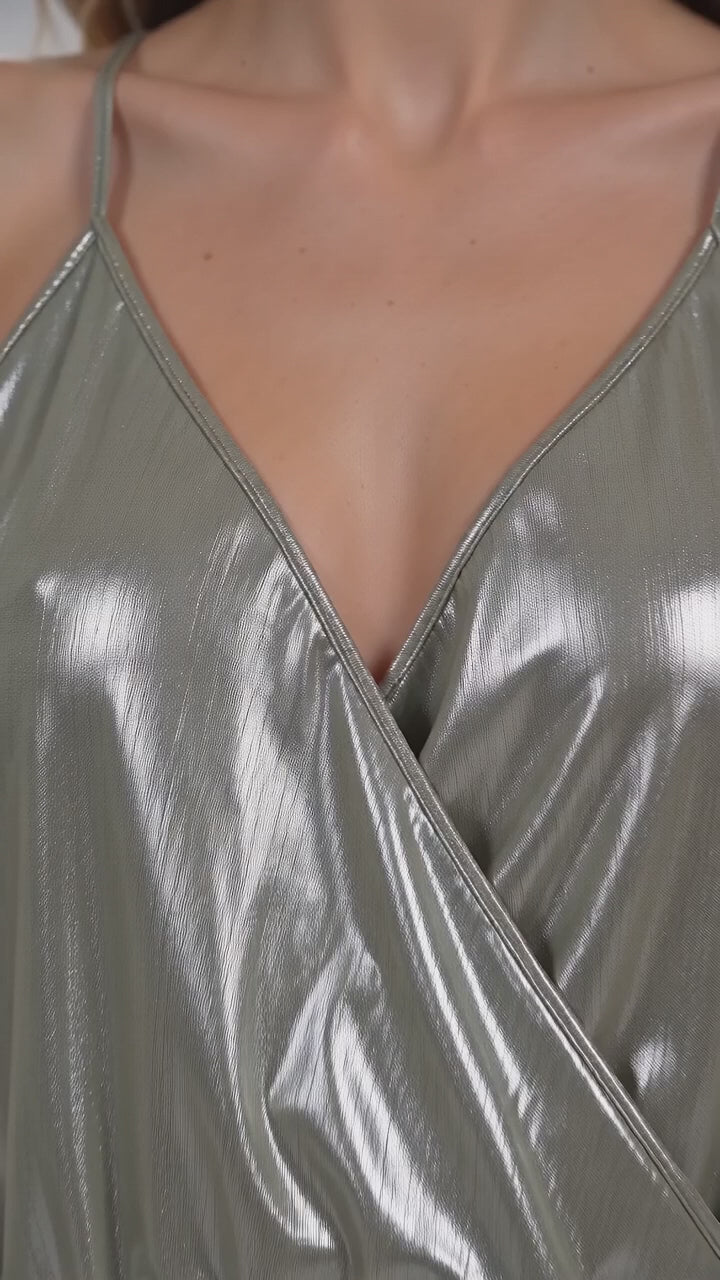 V-NECK PURE COLOR SLEEVELESS SHORT CROP TOP VEST