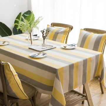 Simple Waterproof Tablecloth Linen Tablecloth Rectangular Table Cover Fabric