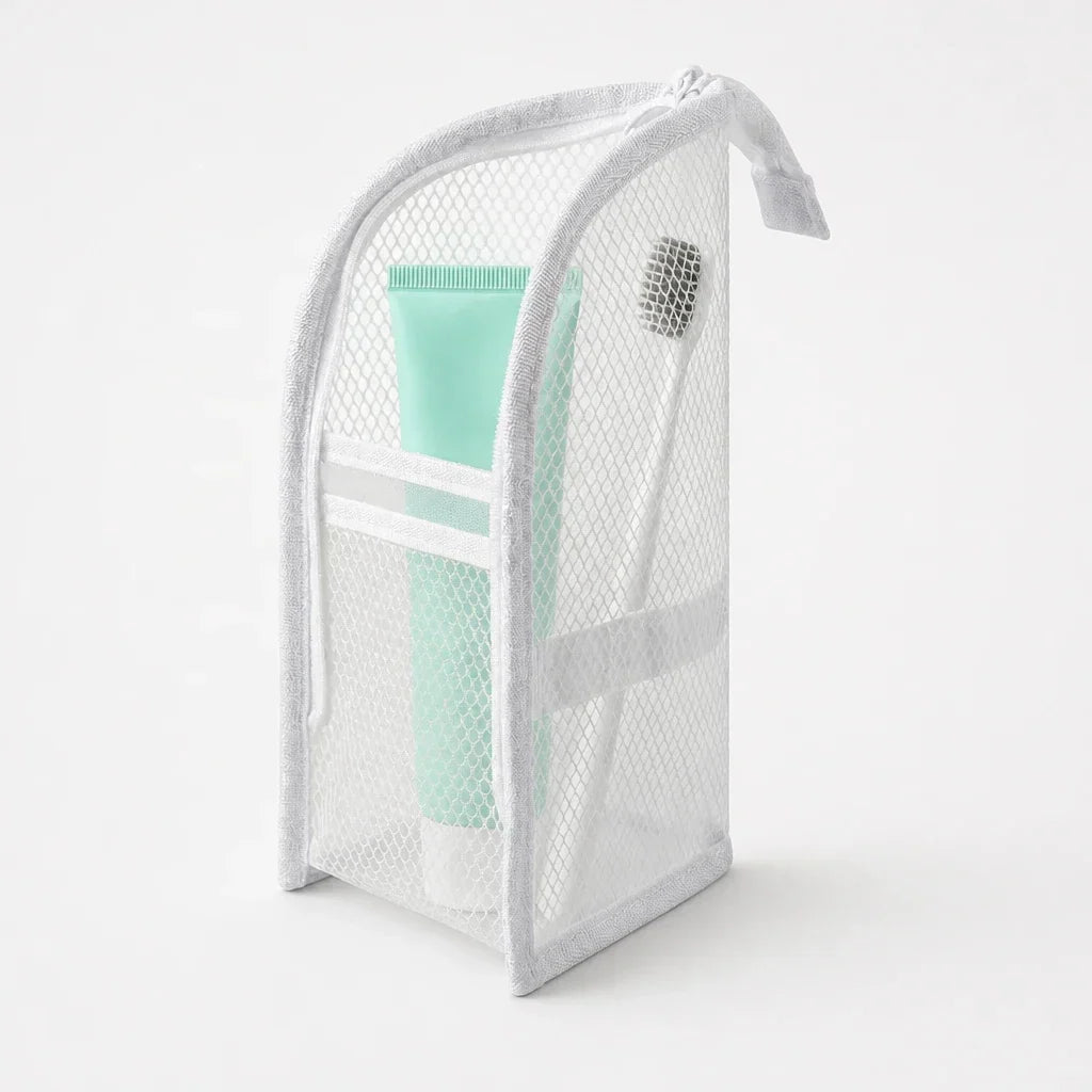 Foldable Mesh Travel Toiletry Organizer
