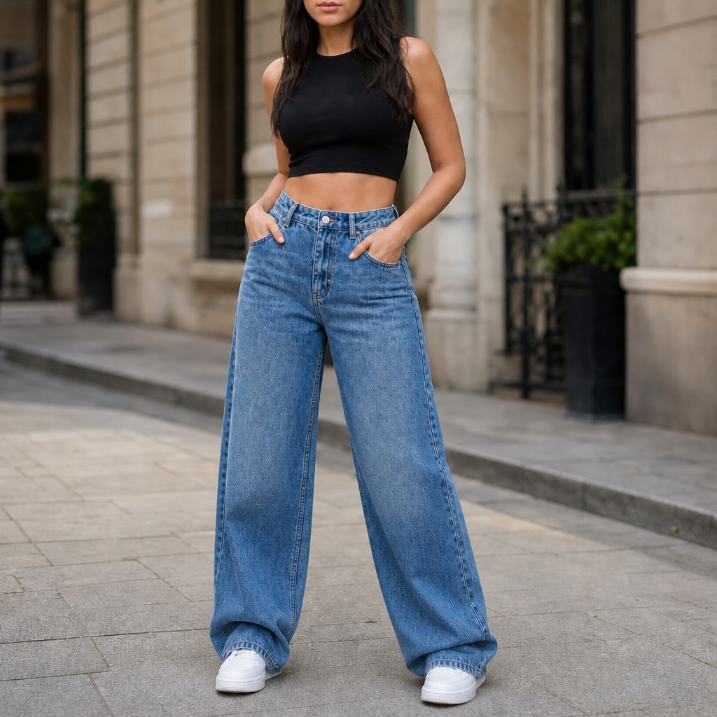 High-Rise Relaxed Straight-Leg Jeans