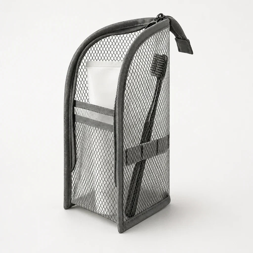 Foldable Mesh Travel Toiletry Organizer