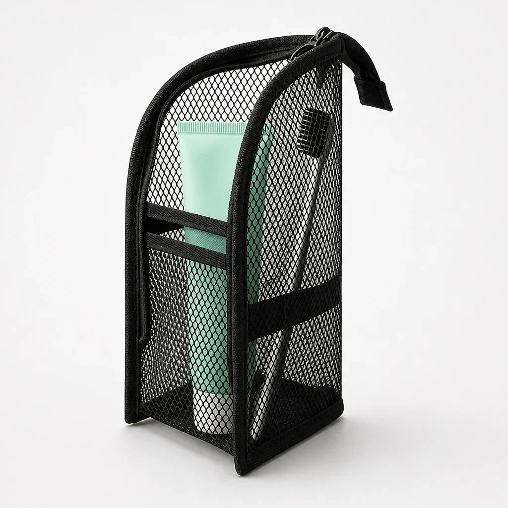 Foldable Mesh Travel Toiletry Organizer