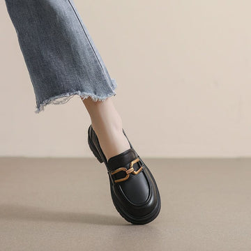 Women Autumn Casual Retro Low Heel Loafers